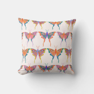 Coussin Papillon psychédélique