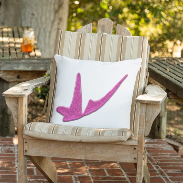 Coussin Papillon rose pâle (Chaise)