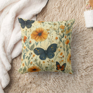 Coussin Papillon Sauvage Vintage (5)