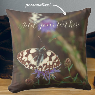 Coussin Papillon sur fleur