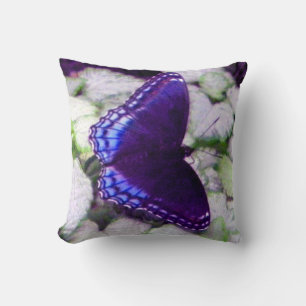 Coussin Papillon sur phare d'argent Lamium Jeter l'oreille