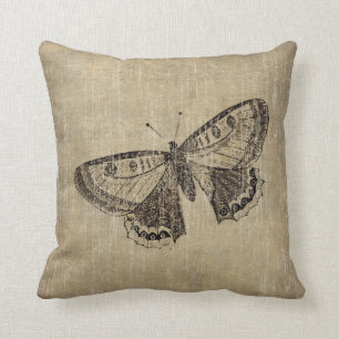 Coussin Papillon vintage