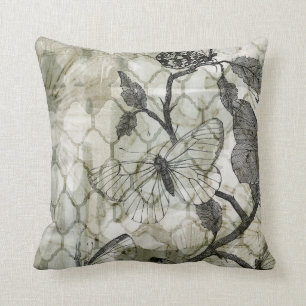 Coussin Papillons d'arabesque II