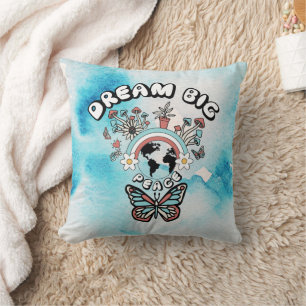 Coussin Papillons et champignons Rêve Big positif inspo