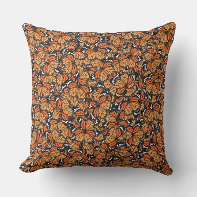Coussin Papillons Monarque à l'extérieur de l'oreiller à l (Recto)