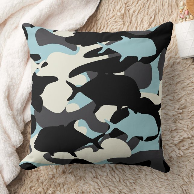 Coussin Papio et Ulua - camouflage pêche hawaïenne (Couverture)