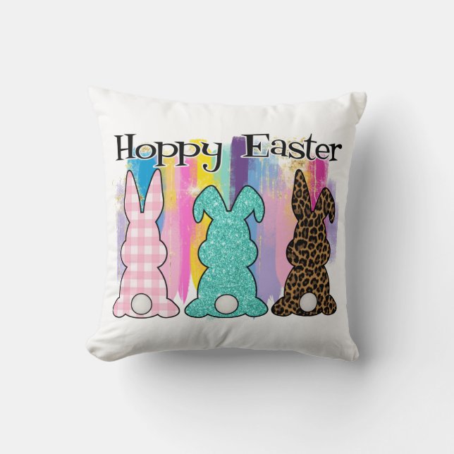 Coussin Pâques chanceux (Recto)