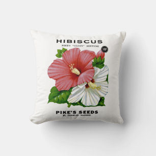Coussin Paquet vintage de graine de ketmie