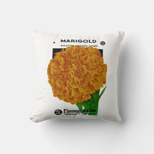 Coussin Paquet vintage de graine de souci