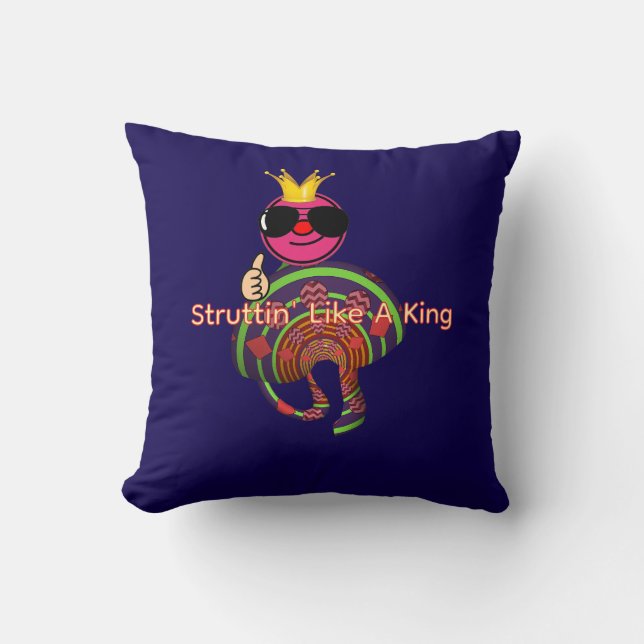 Coussin Parader comme un roi (Recto)