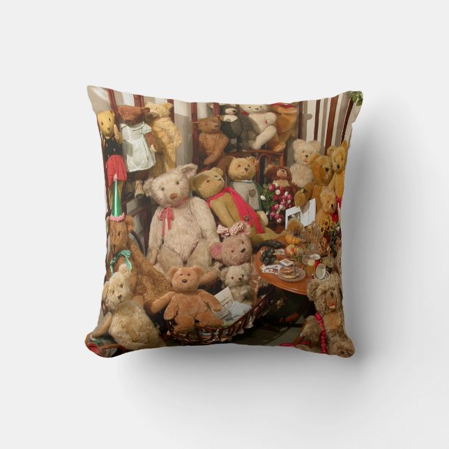 Coussin Paradis des collectionneurs nounours (Recto)