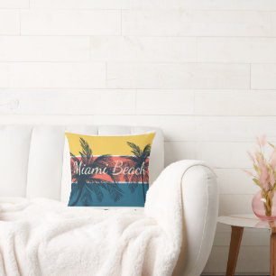 Coussin Paradis du Surf Miami Beach Floride