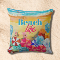 Parapluies Beach Life dans le sable