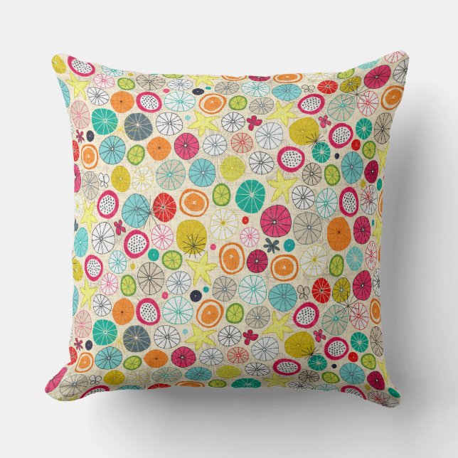 Coussin parapluies ivoire (Recto)