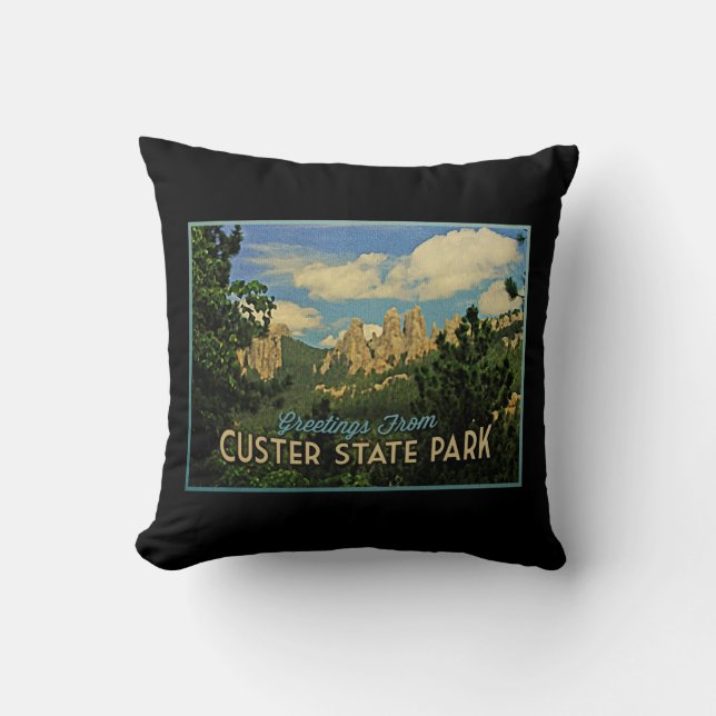 Coussin Parc d'état de Custer (Recto)