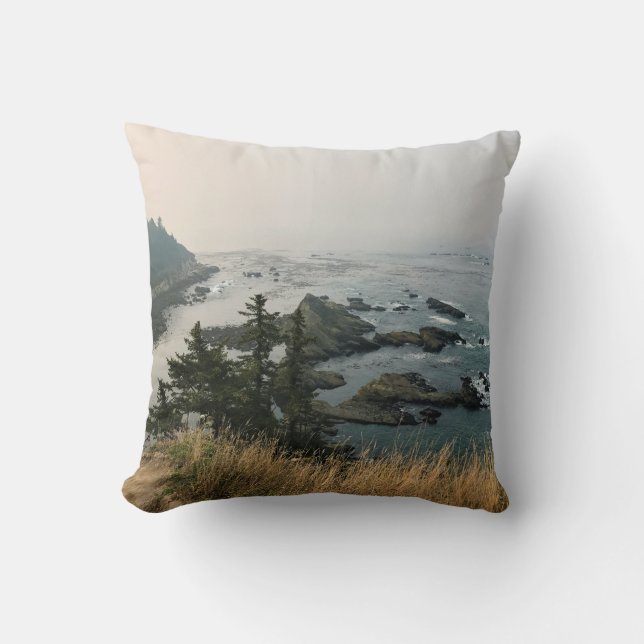 Coussin Parc d'état du Cap Arago, Côte de l'Oregon (Recto)