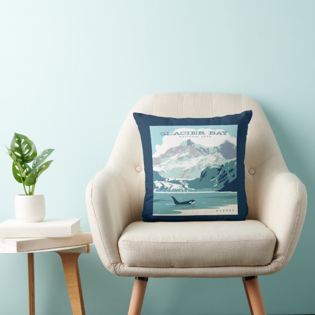 Coussin Parc national de Glacier Bay | Orca (Chaise)