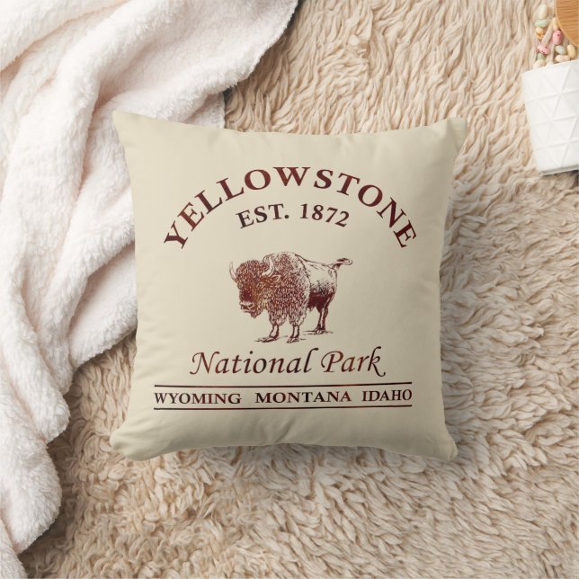 Coussin Parc national de Yellowstone (Couverture)