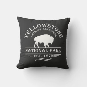 Coussin Parc national de Yellowstone vintage