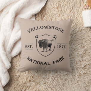 Coussin Parc national de Yellowstone vintage