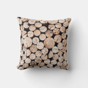 Coussin Parcelle en bois Brown