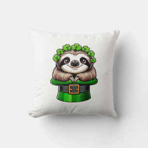 Coussin Paresseux Saint-Patrick Leprechaun Trèfle Irlandai