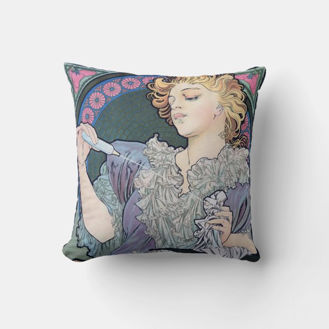 Coussin Parfum, Alphonse Mucha (Recto)