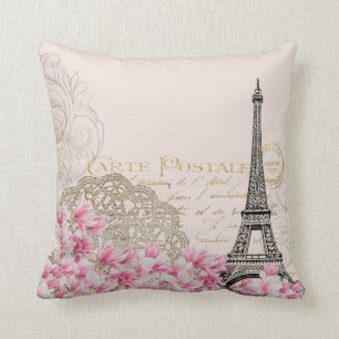 Coussin Paris Eiffelturm France, éphémère vintage français