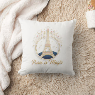 Coussin Paris - Elegant Eiffel Tower & Celestial Gold