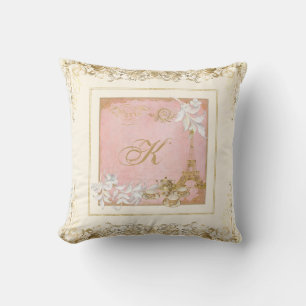 Coussin Paris Tour Eiffel Tea Folio Monogram Gold Swirl