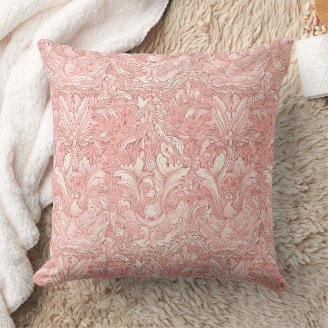 Coussin parisienne rose et crème (Couverture)