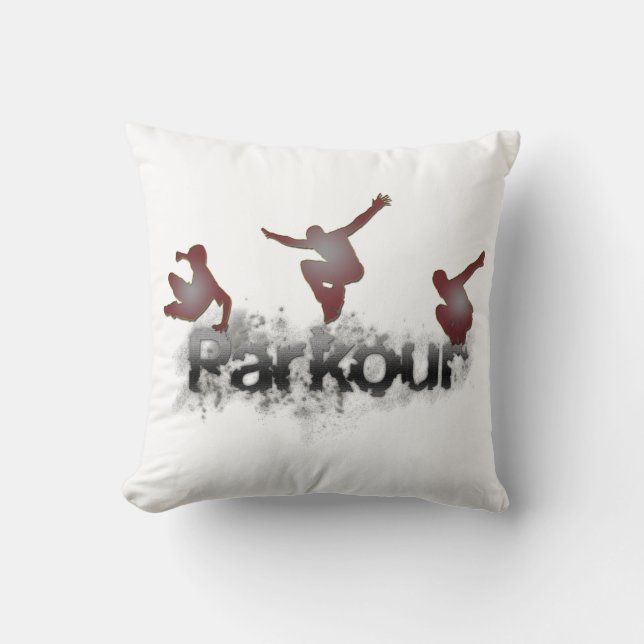 Coussin Parkour- son un mode de vie (Recto)