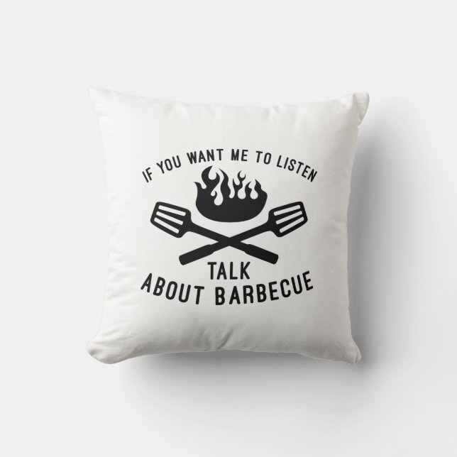 Coussin Parler de Barbecue (Recto)