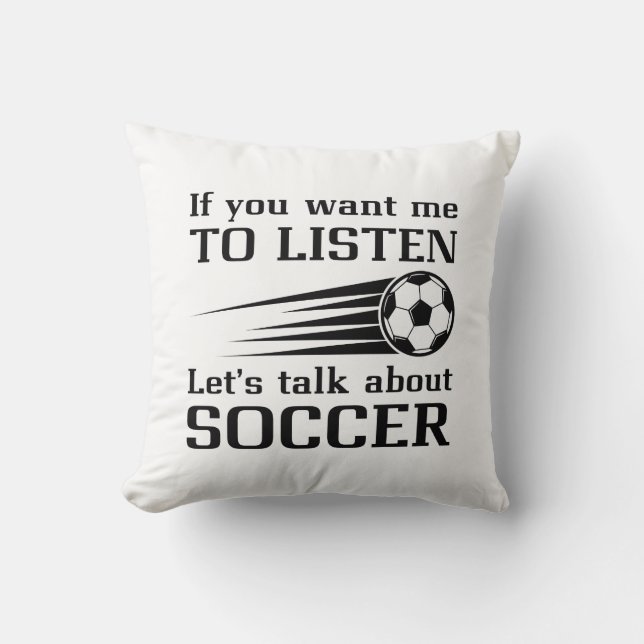 Coussin Parlons de football (Recto)