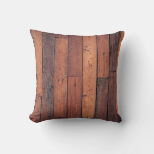 Coussin Parquet au sol bois motif