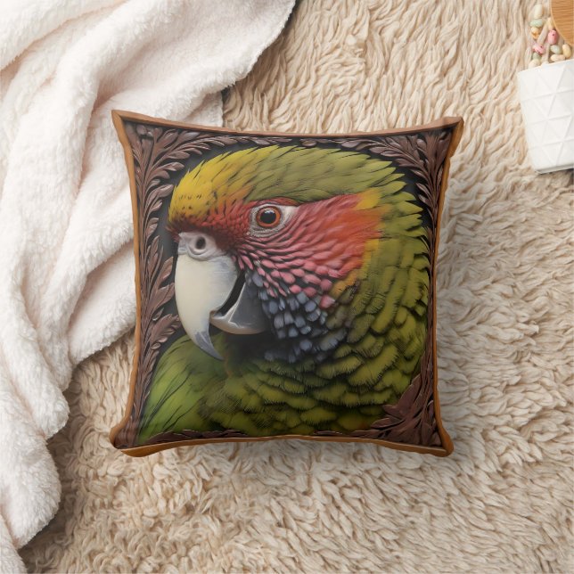 Coussin Parrot vert australien Lorikeet (Couverture)