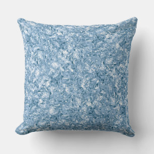 Coussin Parties scintillant Bébé bleu brillant élégant Mot