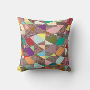 Coussin Parties scintillant de couleurs Abstraites