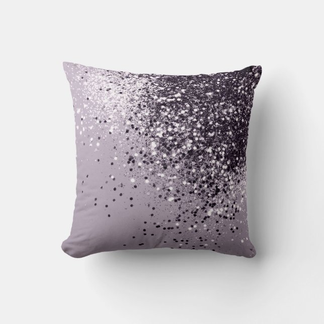 Coussin Parties scintillant de la dame de la Lavande étinc (Recto)