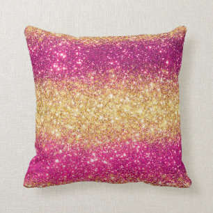 Coussin Parties scintillant de luxe en or rose