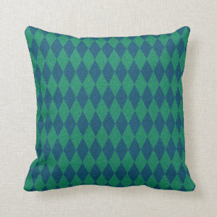 Coussin Parties scintillant Diamant couleur océan
