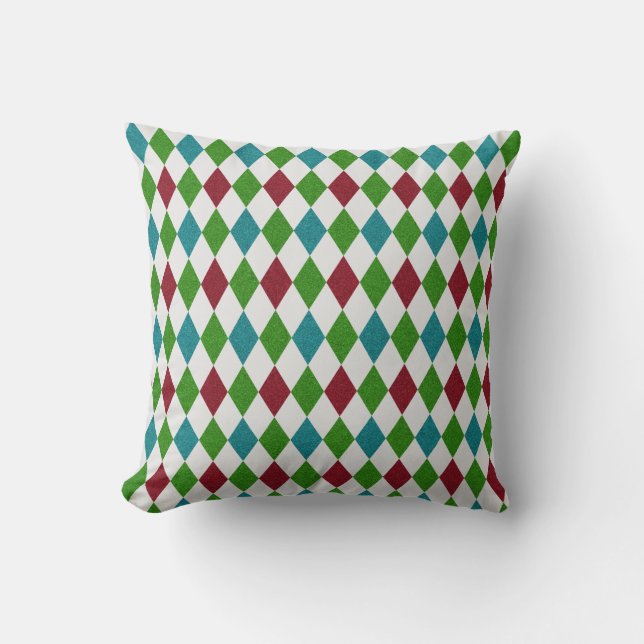 Coussin Parties scintillant Diamant multicolore (Recto)