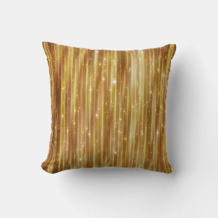 Coussin Parties scintillant d'or : Arrière - plan Abstrait