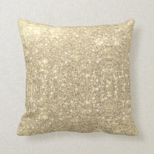 Coussin Parties scintillant d'or Faux Sparkle