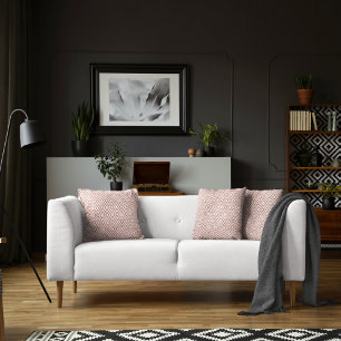 Coussin Parties scintillant d'or Rose moderne Motif géomét