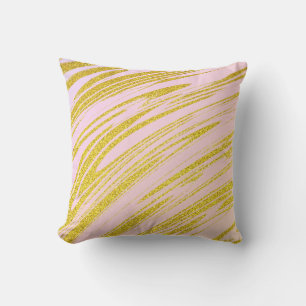 Coussin Parties scintillant dorée rose ivoire Ombre cadeau