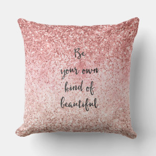 Coussin Parties scintillant Glam Glitzy rose Fille Étincel