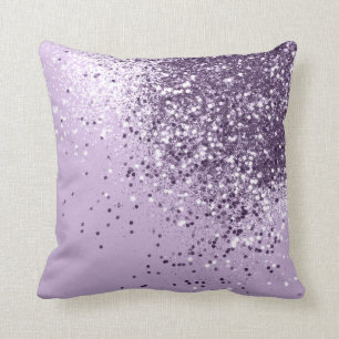 Coussin Parties scintillant Lavande Douce #1 (Parties scin