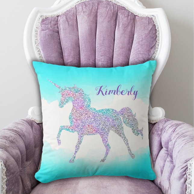 Coussin Parties scintillant magique Whimsical Unicorn (Créateur téléchargé)