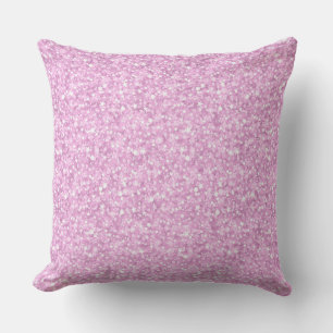 Coussin Parties scintillant moderne rose clair Texture Imp